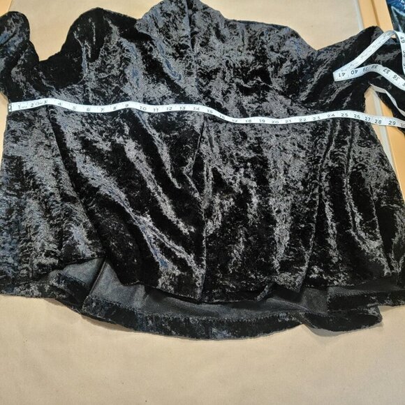 Connected Apparel, Size Unknown Crushed Velvet Cuffed Open Jacket Exc. Used Cond - Picture 6 of 10